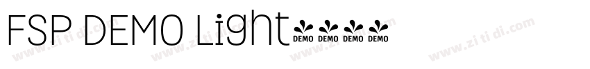 FSP DEMO Light字体转换 FSP DEMO Light字体转换
